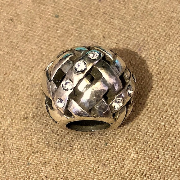 Brighton Woven bead Criss cross design accented with clear crystals - Picture 2 of 6